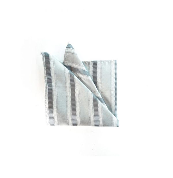 3 Grey Pocket Square